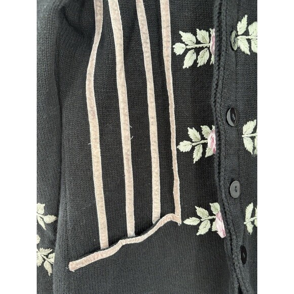 Storybook Knits XS Cardigan Sweater Womens Floral Vision Elegance Vintage - Picture 6 of 9